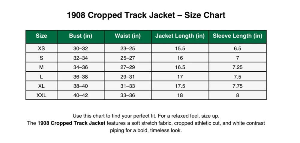 1908 Cropped Track Jacket
