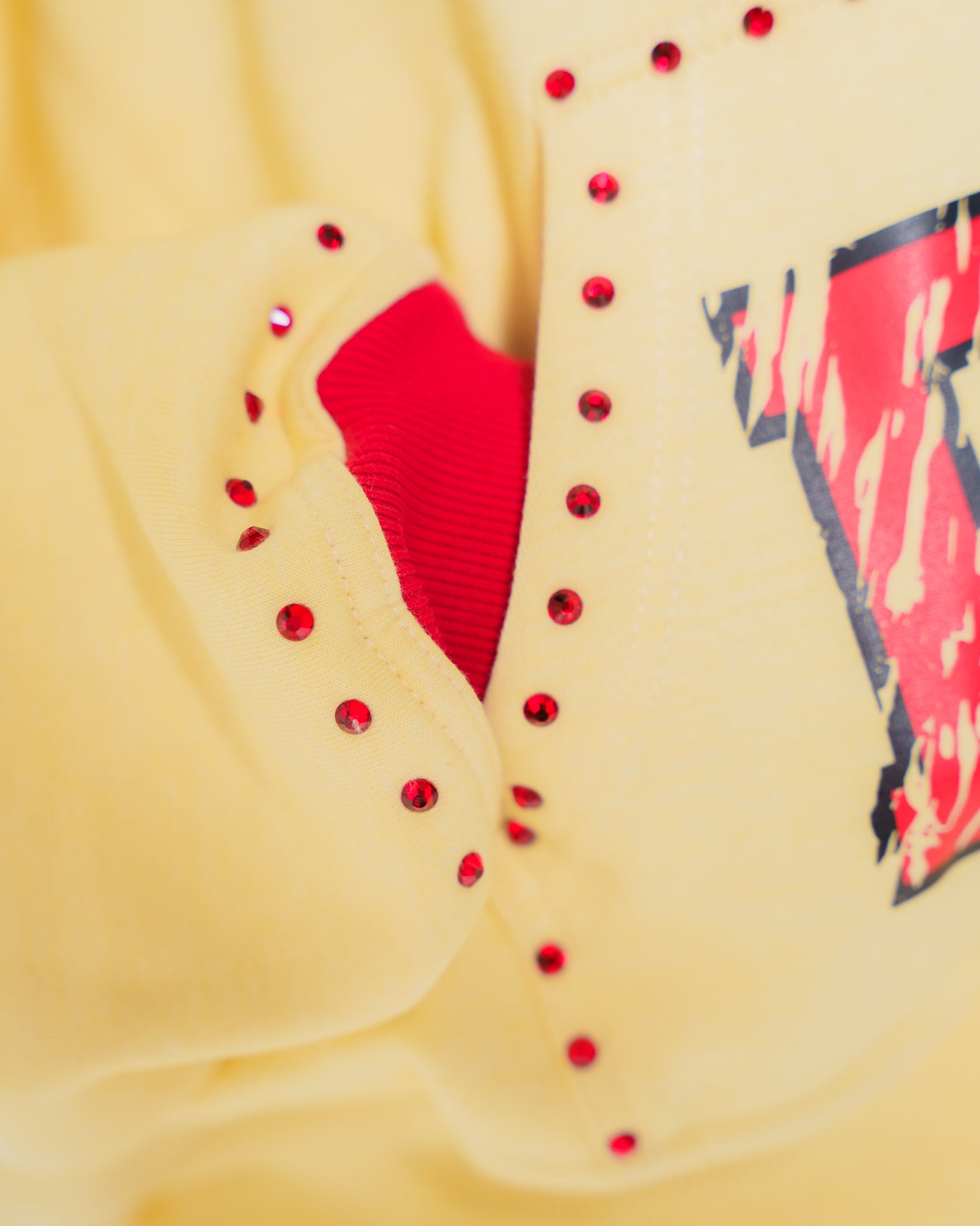 Cream 1913 Rhinestone Zip Up (RESTOCK)