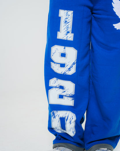 Blue 1920 Rhinestone Sweatpants (RESTOCK)