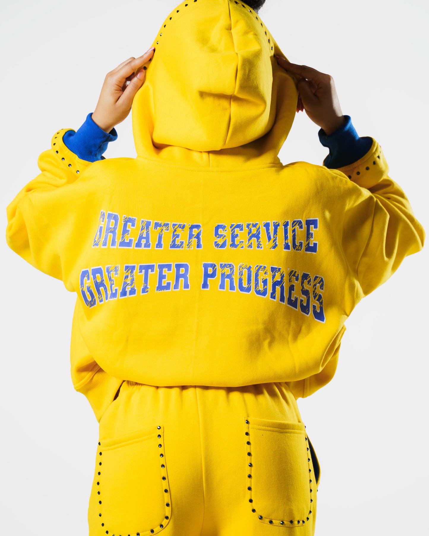 Yellow 1922 Rhinestone Zip Up (RESTOCK)