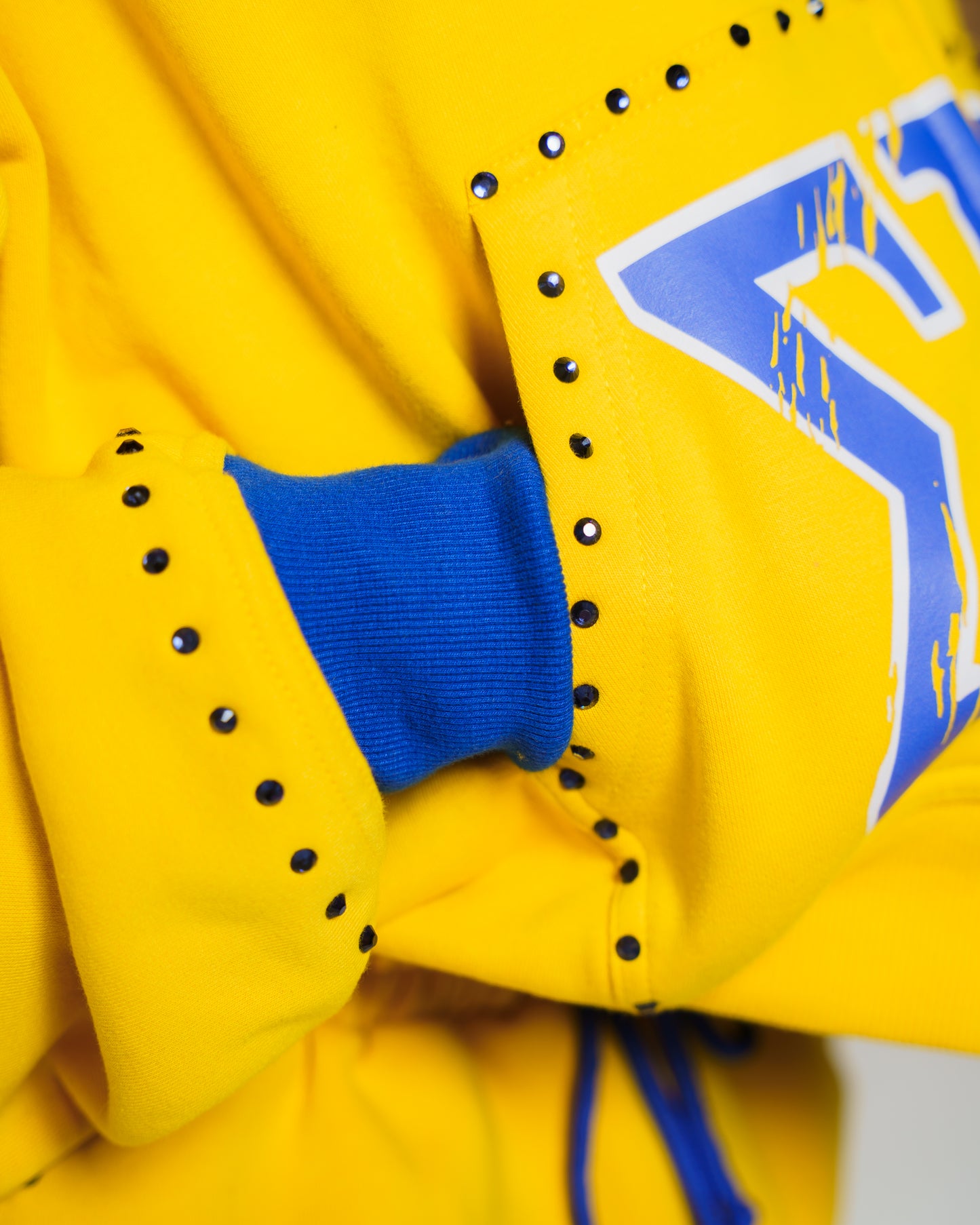 Yellow 1922 Rhinestone Zip Up (RESTOCK)