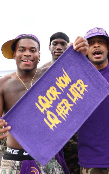 LiQuor now LiQ Her Later Towel